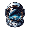 Dream Big - Astronaut Illustration