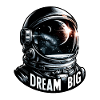 Dream Big - Astronaut Illustration