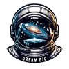 Dream Big - Astronaut Illustration