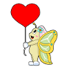 Butterfly Bride Heart Wedding