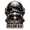 Dream Big - Astronaut Illustration