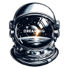 Dream Big - Astronaut Illustration