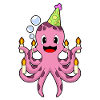Bougies d’anniversaire Octopus