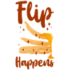 Pancake Lover Kids Pun Flip