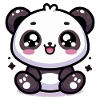 Panda mignon kawaii