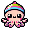 Cute Kawaii Baby Octopus