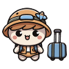 Kawaii Cute Little Traveler