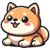 Cute Kawaii Shiba puppy
