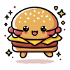 Cute Kawaii Hamburger