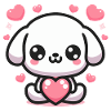 Cute Puppy Dog Heart