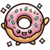 Cute Chibi Kawaii Donut