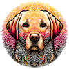 Majestueux Labrador Mandala