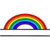 Rainbow name banner