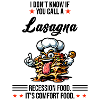 Eating lasagna during recession