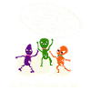 Aliens tanzen Joghurtstep