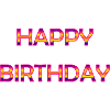 ANNIVERSARY. HAPPY BIRTHDAY. HAPPY BIRTHDAY.