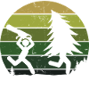Arbre bûcheron sciure sciure bois bois