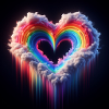 Rainbow heart