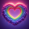 Rainbow heart