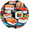 Sushi / Maki / Nigiri / Wasabi /Asian