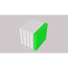 Cube de fendage vert