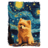 Pomeranian Starry Night