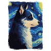 Husky Starry Night