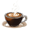 Tasse mit Kaffee