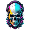 Skull Steampunk Neon