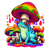 Festival Psytrance Psychedelic Pilz Frosch