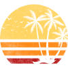 Sunset Retro Palm Trees