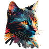 Bunte Katze