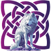 Wolf, infinite Celtic knot