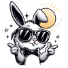 Cool easter bunny