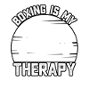 Boxing is my therapy