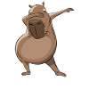 Capybara Dabbing Happybara Gift