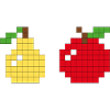 Pixel Art Pear Apple