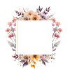 Personalisierbar Boho Bouquet eckig