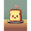Pixelart Toasbrot