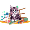 Echte Farbkatze