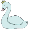 Swan light blue