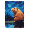 Capybara Nuit étoilée