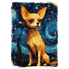 Chihuahua Starry Night