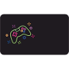 Bunter Spielecontroller auf schwarzem Hintergrund