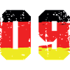 9 Numéro Allemagne Jersey