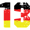 13 Numéro Allemagne Jersey