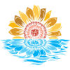 Sunflower, Sea, Sunset, Flowers, Water