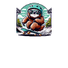 Sloth on skateboard