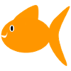 poisson rouge orange