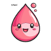 Red Liquid Funny Happy Drop